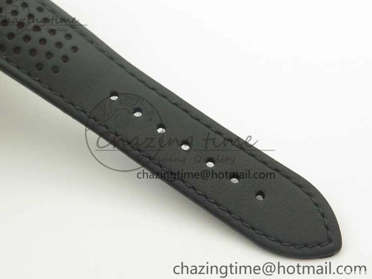 1224 Racing Master Chronometer OMF 1:1 Best Edition Black Dial Orange Hand on Black Leather Strap A Contemporary 7999